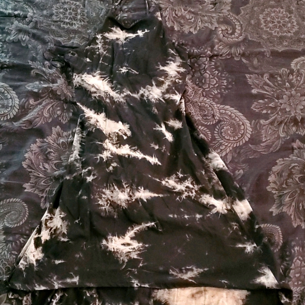 High lol hem grunge tie dye maxi halter dress